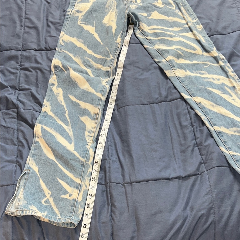 Lioness Blue and White Boot Cut Jeans - Picture 5 of 8